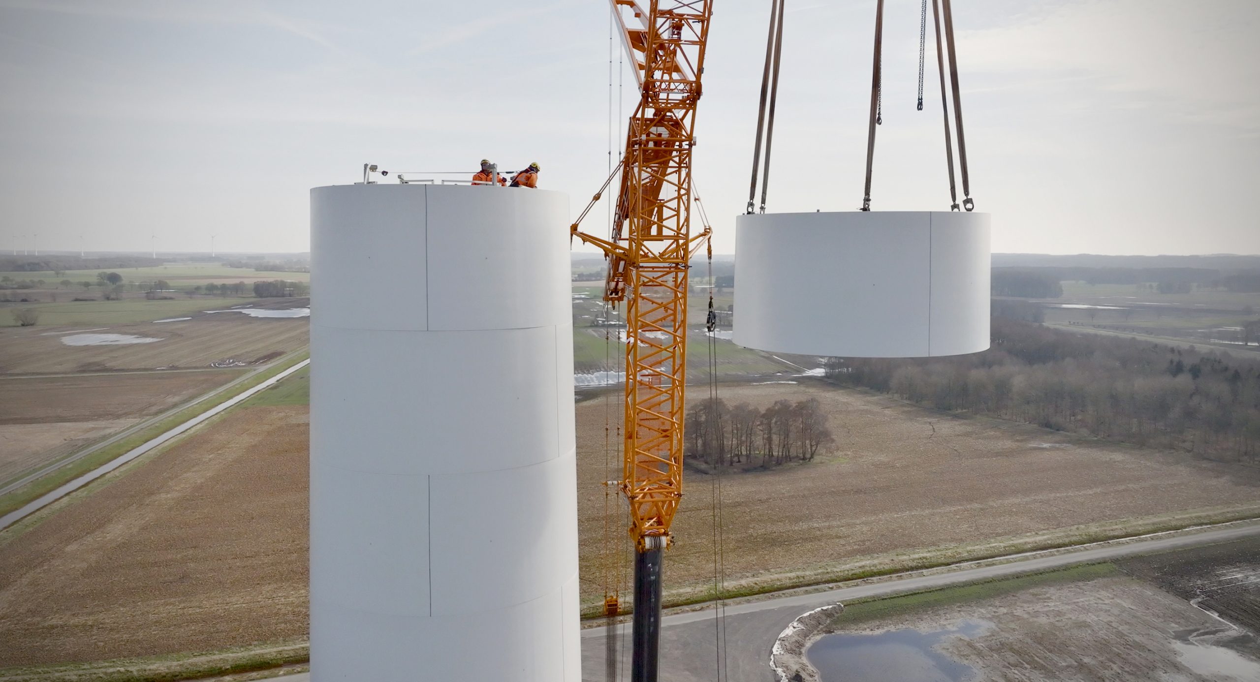 NDR Kamerateam im Windpark Süstedt