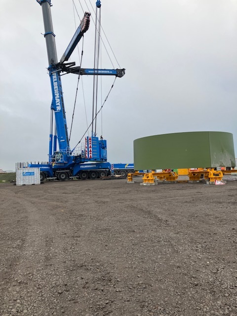 Fortschritt im Windpark Wachendorf